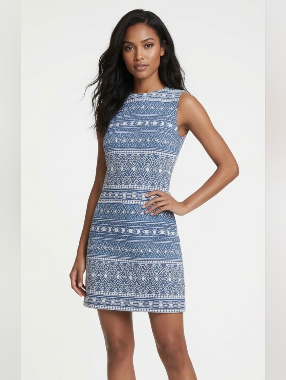 ALICE & OLIVIA 'coley' Tribal Embroidered dress